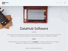 Tablet Screenshot of datahubsoftware.com